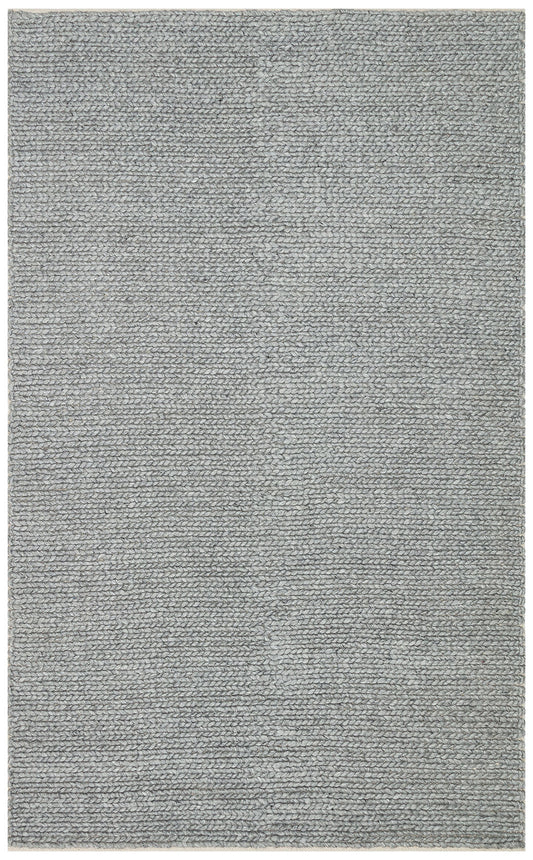 JADE BASKETWEAV GREY Naturel Kazak Örgü Desenli El Dokuma Örgü Halı