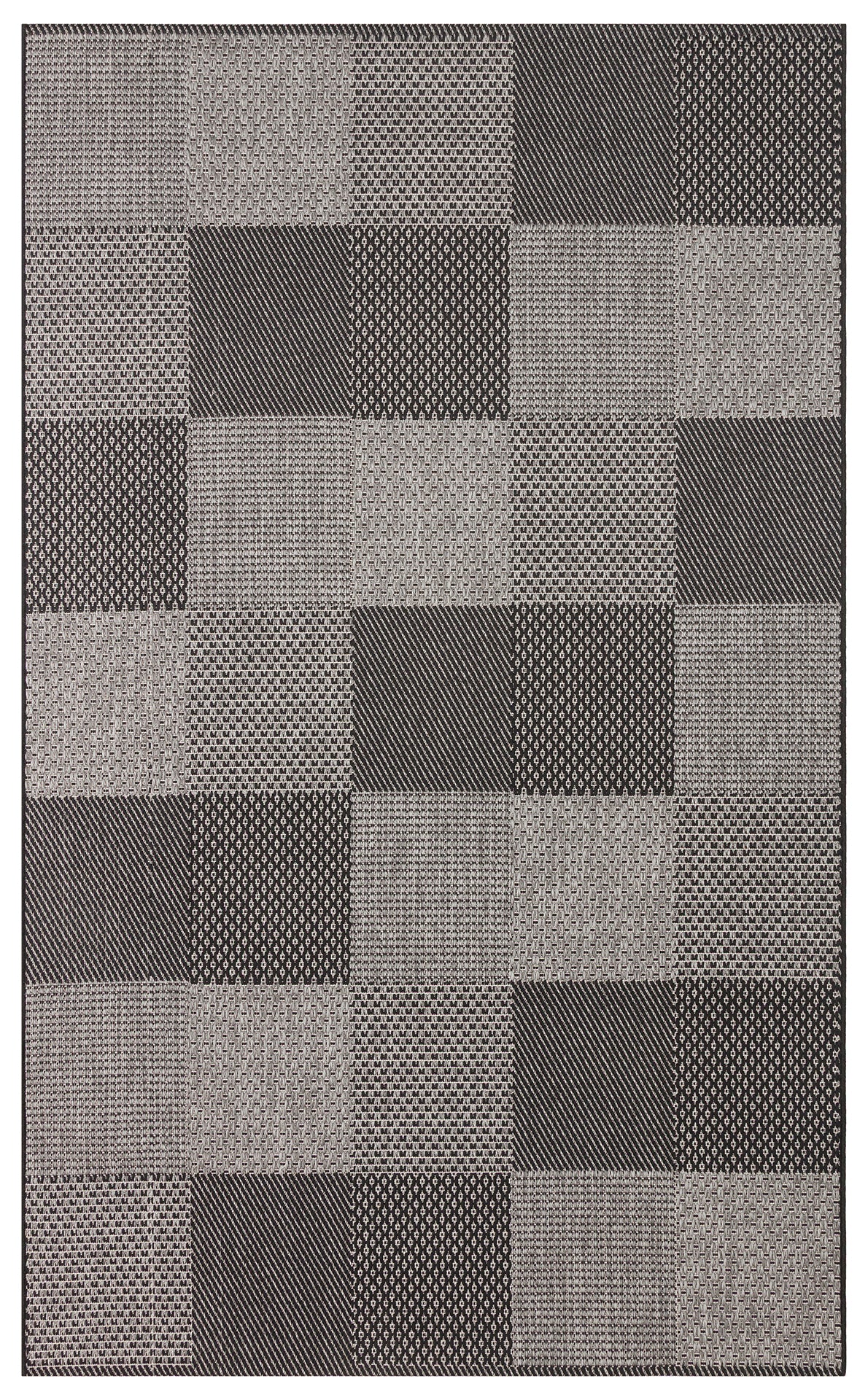 MONO 01 DARK GREY Hav Toz Vermez Kaymaz Tabanlı Sisal Halı