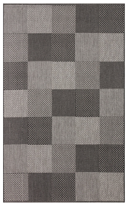 MONO 01 DARK GREY Hav Toz Vermez Kaymaz Tabanlı Sisal Halı