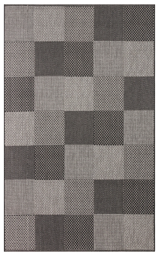MONO 01 DARK GREY Hav Toz Vermez Kaymaz Tabanlı Sisal Halı