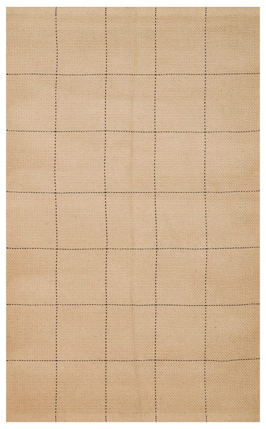 DELHİ DLH 01 BLACK Jüt ve Pamuk ile Üretilen Çift Taraflı Modern Kilim