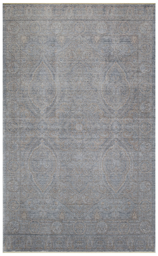 Taftan TF 03 Dark Grey Bronze Pakistan Overdyed Tarzı Özel Hav Vermeyen ve El Emeği ile Üretilen Taftan Özel Tezgah Halısı.