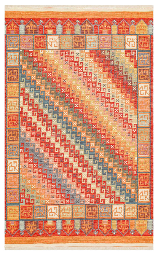 NOMAD 11 TERRA Yıkanabilir, Çift Taraflı Kullanıma Uygun Yumuşak Tuşeli Otantik Kilim