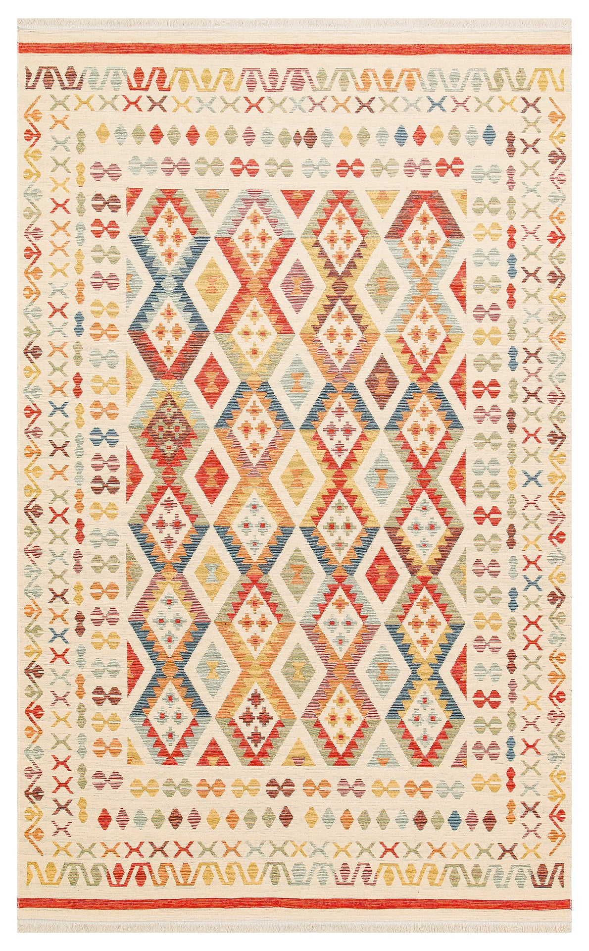 NOMAD 08 LIGHT MULTY Yıkanabilir, Çift Taraflı Kullanıma Uygun Yumuşak Tuşeli Otantik Kilim