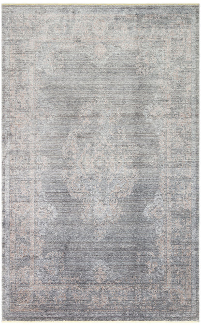 TAFTAN TF 04 DARK GREY BRONZE Pakistan Overdyed Tarzı Özel Hav Vermeyen ve El Emeği ile Özel Tezgahlarda Üretilen Uşak Halısı - Taftan Özel Tezgah Halısı