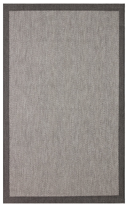 MONO 02 DARK GREY Hav Toz Vermez Kaymaz Tabanlı Sisal Halı