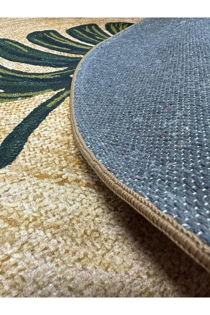 Hasır Jüt Görünümlü Dokuma Kaymaz Taban Kilim