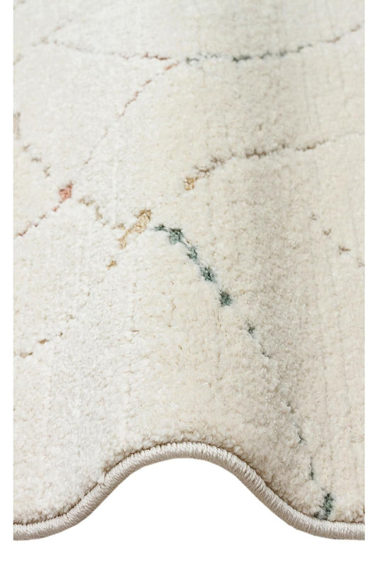 PICCOLO PCL 05 CREAM MULTY  Pastel Renkli Hav ve Toz Vermeyen Çocuk Halısı