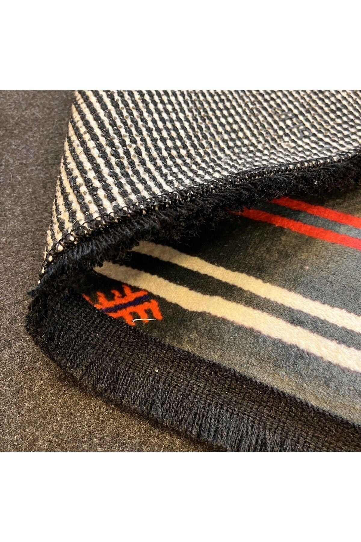 Yumuşak Dokulu Bambu Soft Kilim - Patchwork Saçaklı Dijital Baskı HV-SK-KA2