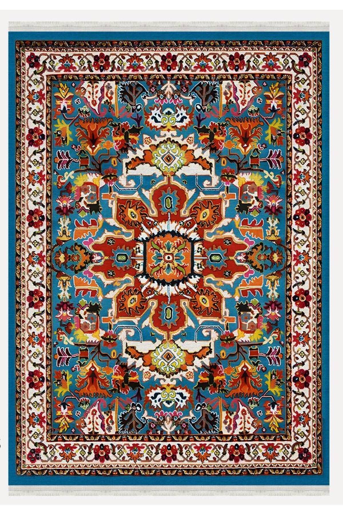 Halı Vagonu E 42 Zamansız Şıklık, Eşsiz Desenler Dokuma Taban Halı