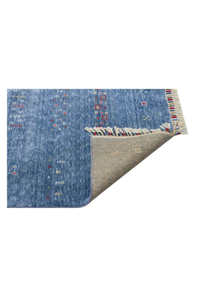 Zara Zr 06 Blue Otantik Desenli El Emeği Ile Özel Tezgahlarda Üretilen Modern Uşak Halısı