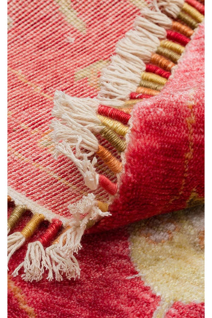 Zara Zr 08 Red Autumn Q Otantik Desenli El Emeği Ile Özel Tezgahlarda Üretilen Modern Uşak Halısı