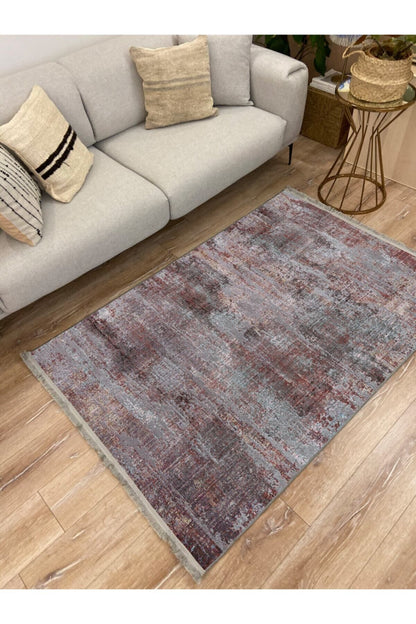 Halı Vagonu 2015 Modern Efektli Gri Ve Kahve Tonlarında Dekoratif Halı