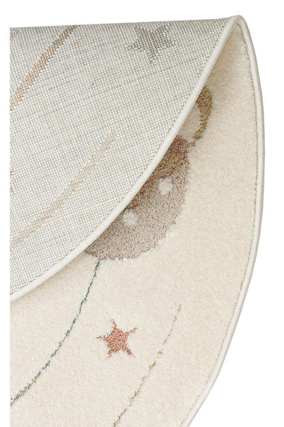 PICCOLO PCL 02 CREAM MULTY  Pastel Renkli Hav ve Toz Vermeyen Çocuk Halısı