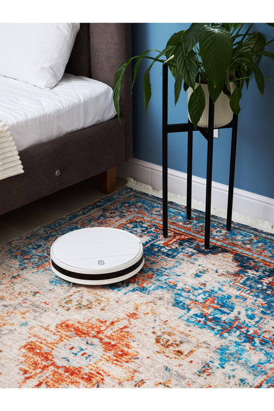 Halı Vagonu 2018 Etnik Vintage Çok Renkli Bohem Dokuma Ve Kaymaz Taban Şönil Halı