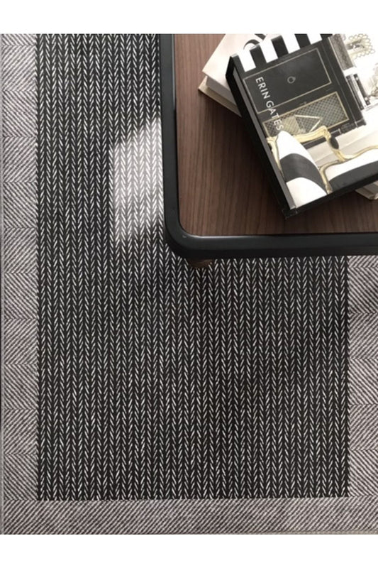 Halı Vagonu Balık Sırtı Desenli Dijital Baskı Halı HV-BS-02