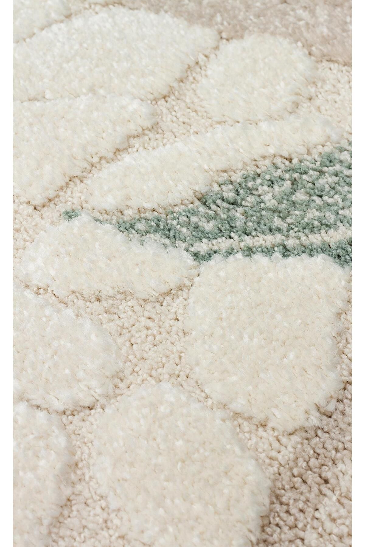 PICCOLO PCL 08 CREAM MULTY  Pastel Renkli Hav ve Toz Vermeyen Çocuk Halısı