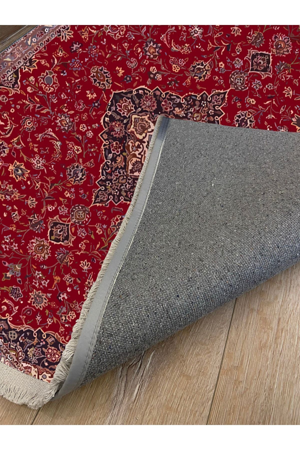 HV  2167 Etnik Desenli Yıkanabilir Kaymaz Tabanlı Salon Halısı, Koridor Ve Mutfak Halısı Kilim