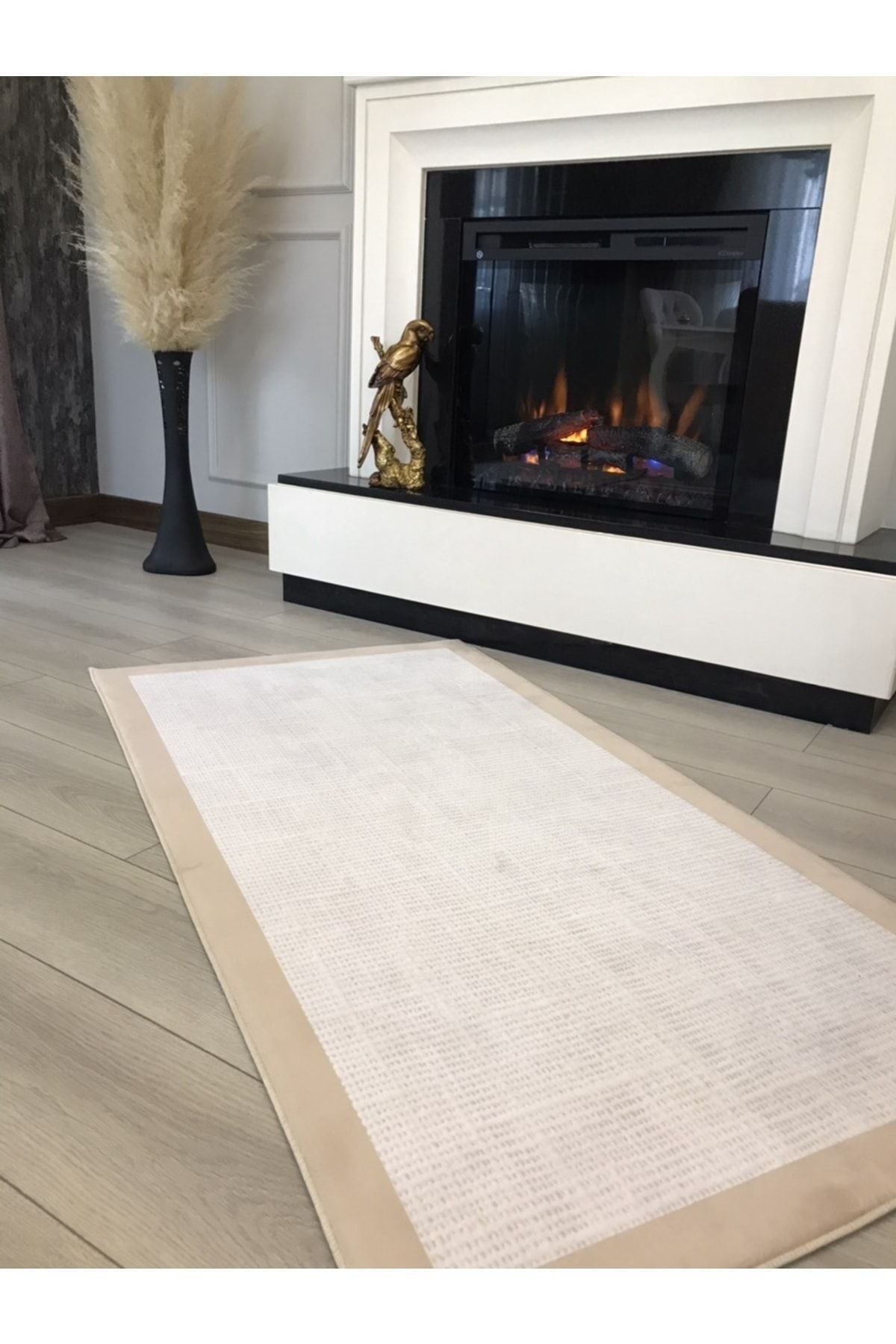 Jüt Sisal Hasır Desenli Dijital Baskı Halı