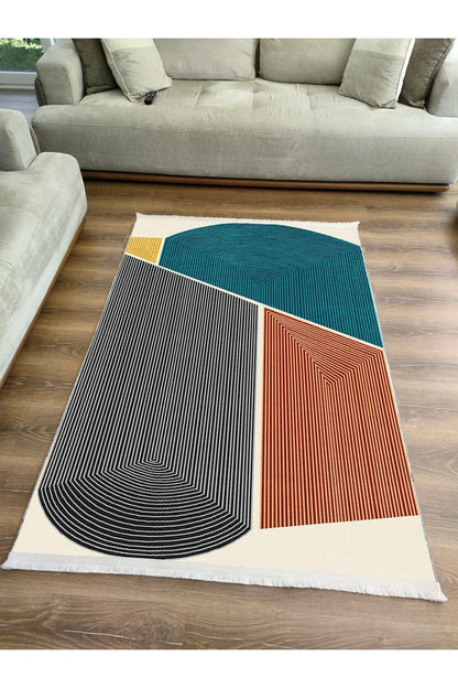 Halı Vagonu 18 Iskandinav Görünümlü Oturma Odası Yatak Odası Yemek Odası Için Yıkanabilen Halı