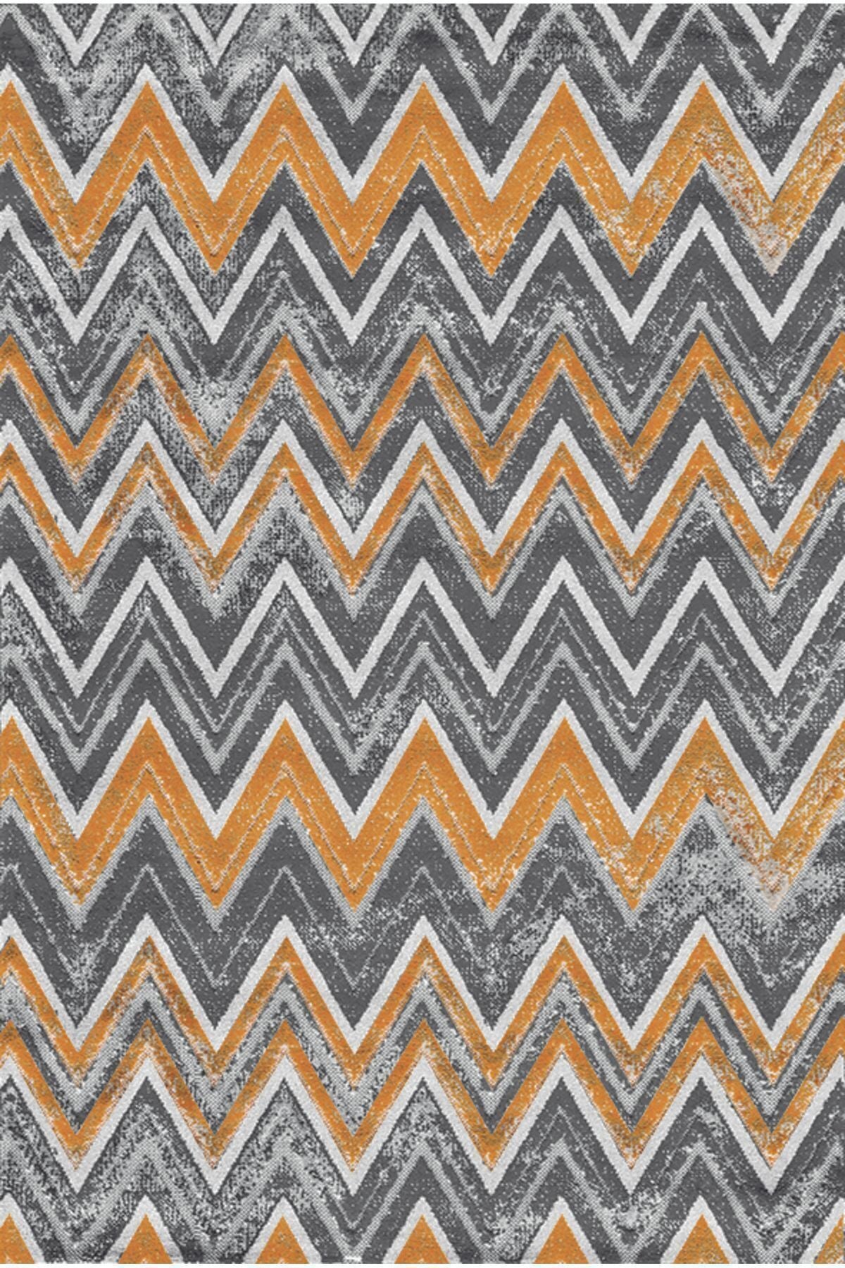 Halı Vagonu 2072 Renkli Çizgili Desenli Yıkanabilir Kaymaz Salon Halısı, Koridor Ve Mutfak Halısı