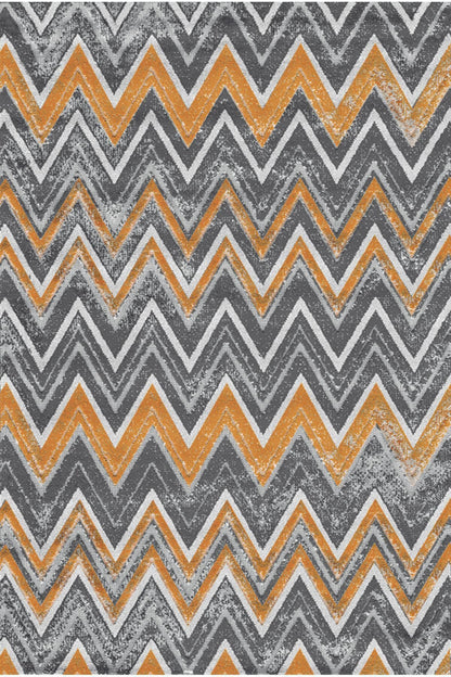 Halı Vagonu 2072 Renkli Çizgili Desenli Yıkanabilir Kaymaz Salon Halısı, Koridor Ve Mutfak Halısı