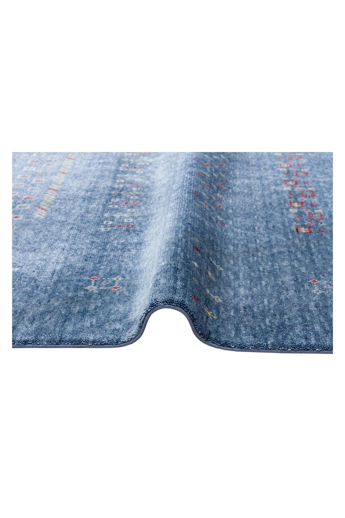 Zara Zr 06 Blue Otantik Desenli El Emeği Ile Özel Tezgahlarda Üretilen Modern Uşak Halısı