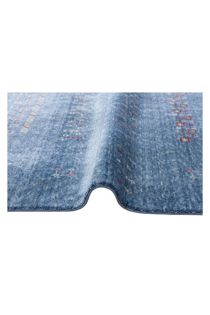 Zara Zr 06 Blue Otantik Desenli El Emeği Ile Özel Tezgahlarda Üretilen Modern Uşak Halısı