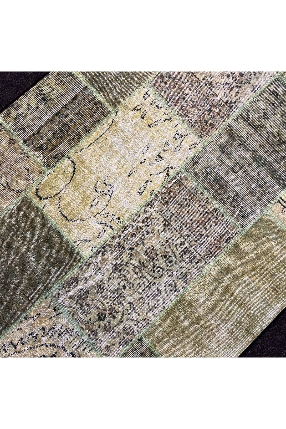 Yumuşak Dokulu Bambu Soft Kilim - Patchwork Saçaklı Dijital Baskı HV-SK-K8