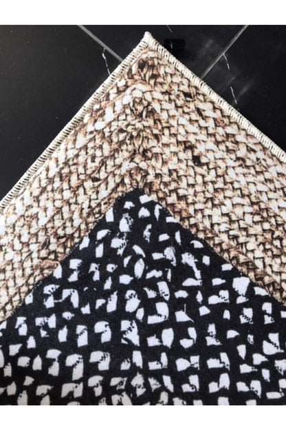 Jute15 Jüt Sisal Hasır Desenli  Dijital Baskı Halı