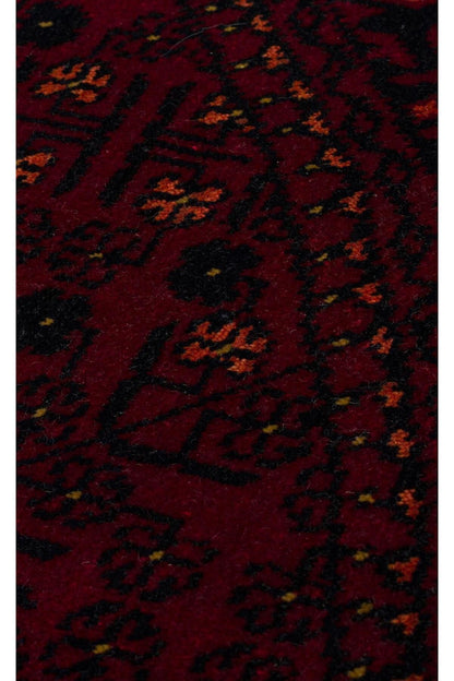 NOSTALJI 960 RED Q  Afgan / Yağcıbedir Desenli El Emeği ile Özel Tezgahlarda Üretilen Uşak Halısı