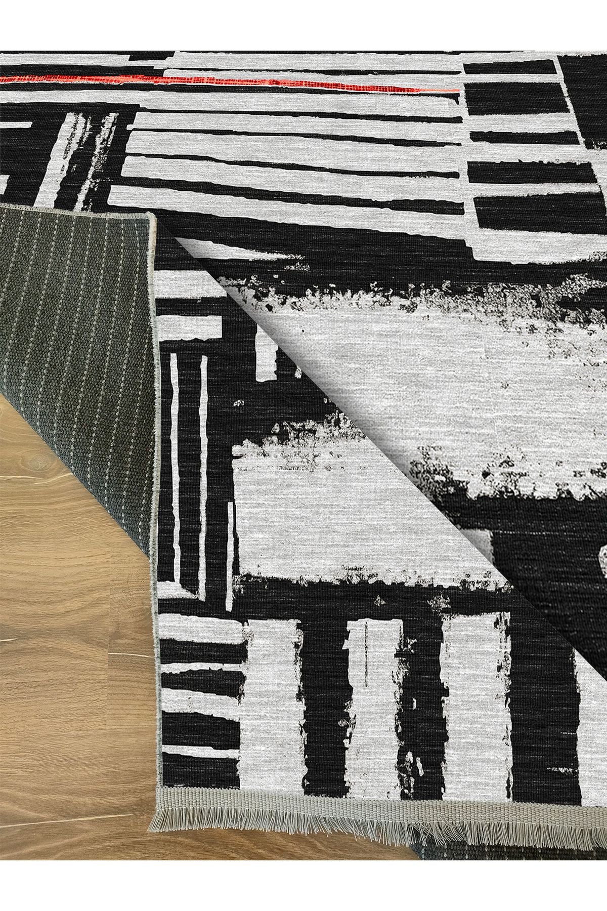 Halı Vagonu 30 Renkli Etnik Eskitme Dokuma Taban Halı