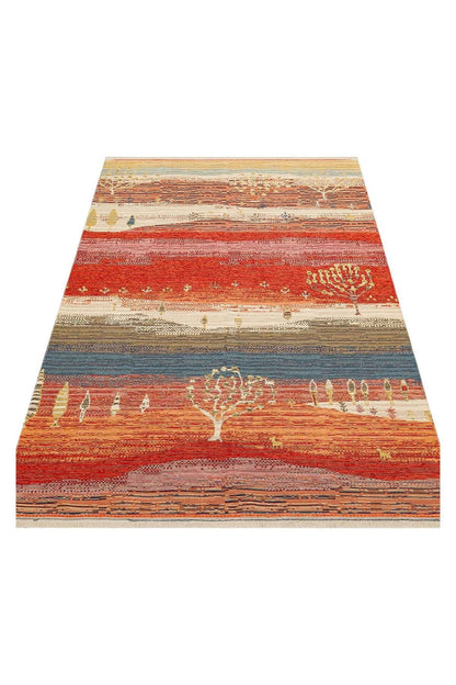 NOMAD NMD 12 TERRA  Yıkanabilir, Çift Taraflı Kullanıma Uygun Yumuşak Tuşeli Otantik Kilim