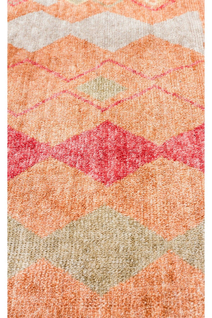 Zara Zr 10 Red Autumn Otantik Desenli El Emeği Ile Özel Tezgahlarda Üretilen Modern Uşak Halısı
