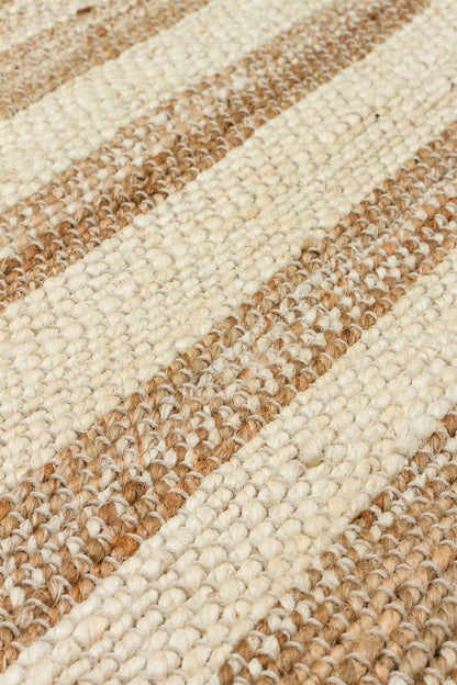 Echo Ech 11 Natural White Xw El Dokuma Naturel Jüt Hasır Halı - Ekolojik ve doğal görünüm arayanlar için ideal bir seçenek.