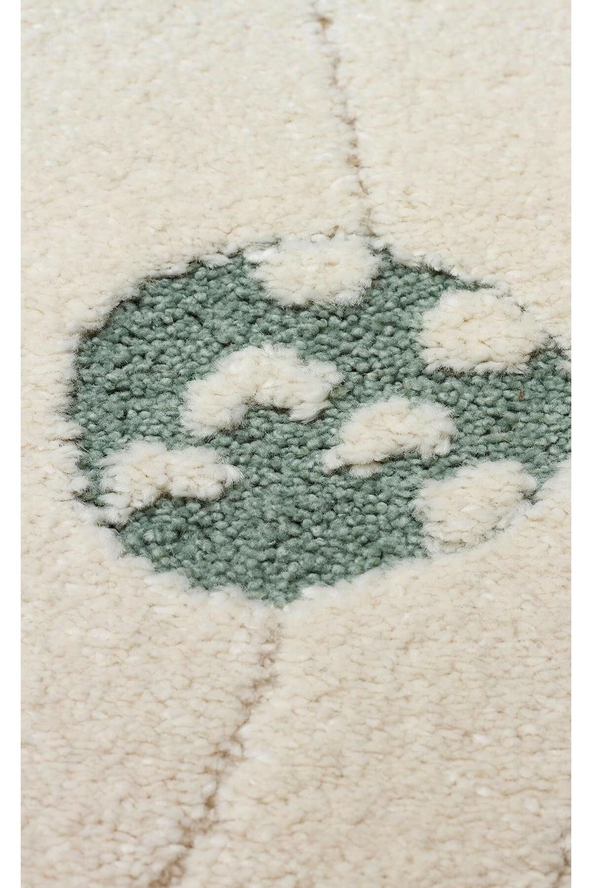 PICCOLO PCL 02 CREAM MULTY  Pastel Renkli Hav ve Toz Vermeyen Çocuk Halısı