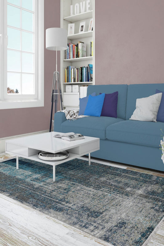 Halı Vagonu Serisi Krem Ve Multy Tonlarda Çiçekli Desen Kaymaz Taban Şönil Halı