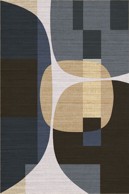 HV  25 Modern Stil Soyut Halı Bej Halı Iskandinav Halı Salon Halısı Yıkanabilen Dekoratif Halı