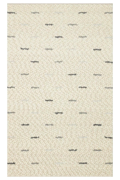 JADE JD 06 ANTRASİT GREY Naturel Kazak Örgü Desenli El Dokuma Örgü Halı