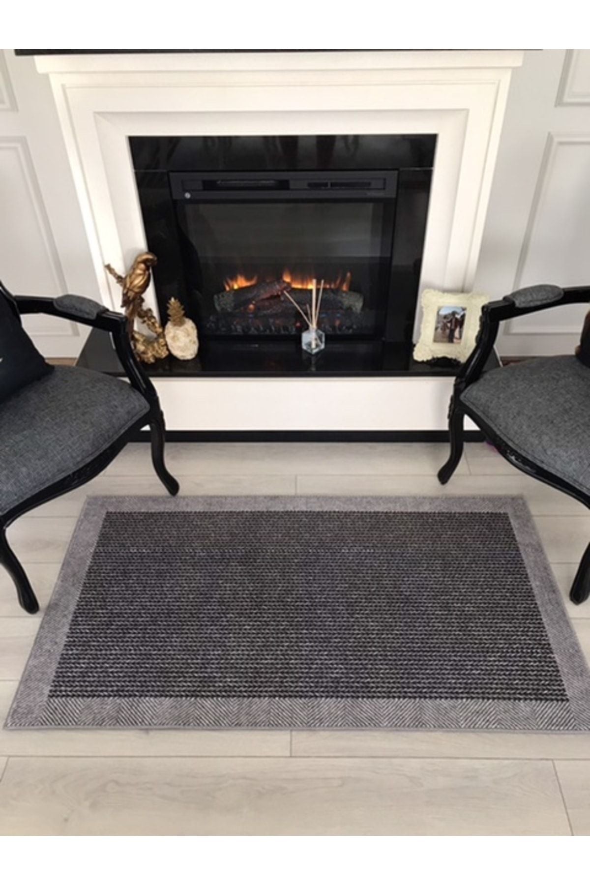 Halı Vagonu Balık Sırtı Desenli Dijital Baskı Halı HV-BS-02