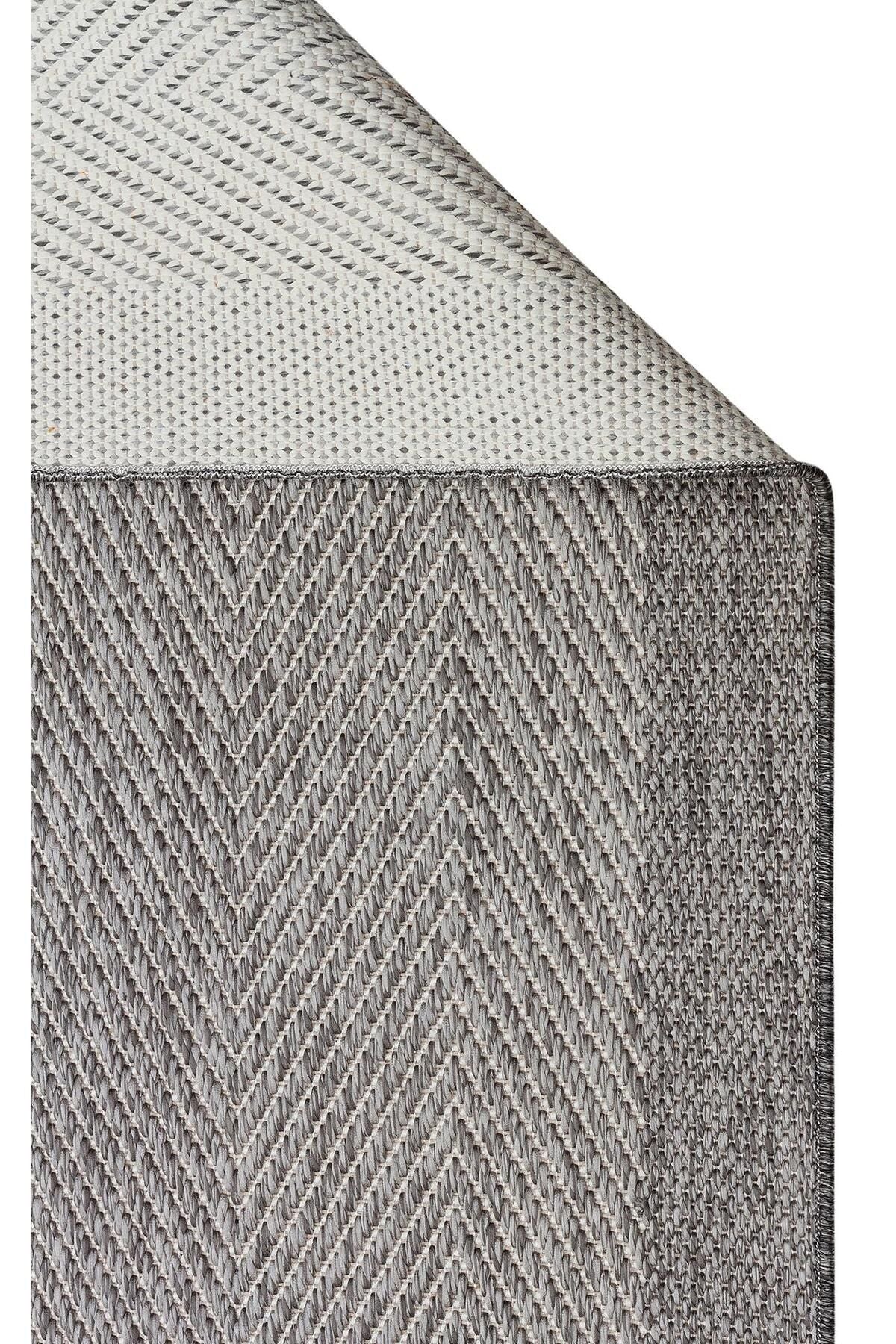 MONO MNO 02 GREY Hav Toz Vermez Kaymaz Tabanlı Sisal Halı