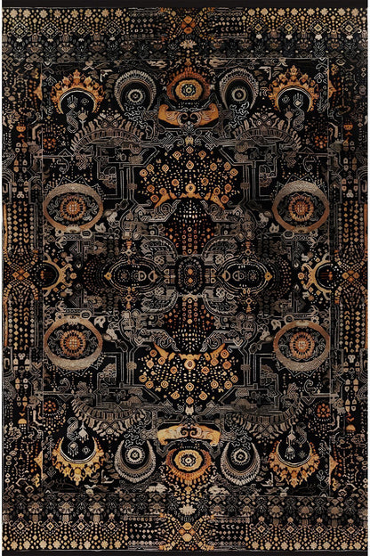 Halı Vagonu57 Renkli Klasik Desenli Yıkanabilir Kaymaz Salon Halısı, Koridor Ve Mutfak Halısı