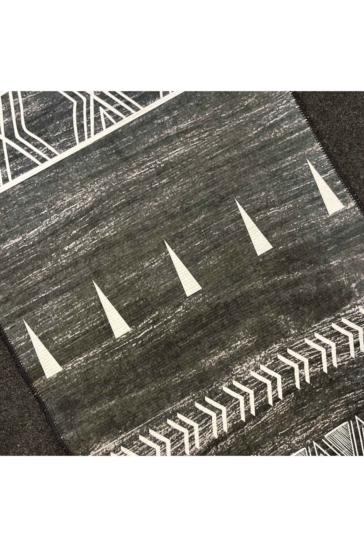 Yumuşak Dokulu Bambu Soft Kilim - İskandinav Saçaklı Dijital Baskı HV-SK-201S