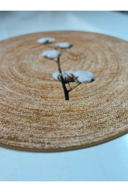 Mars 921 Hasır Jüt Görünümlü Dokuma Kaymaz Taban Kilim