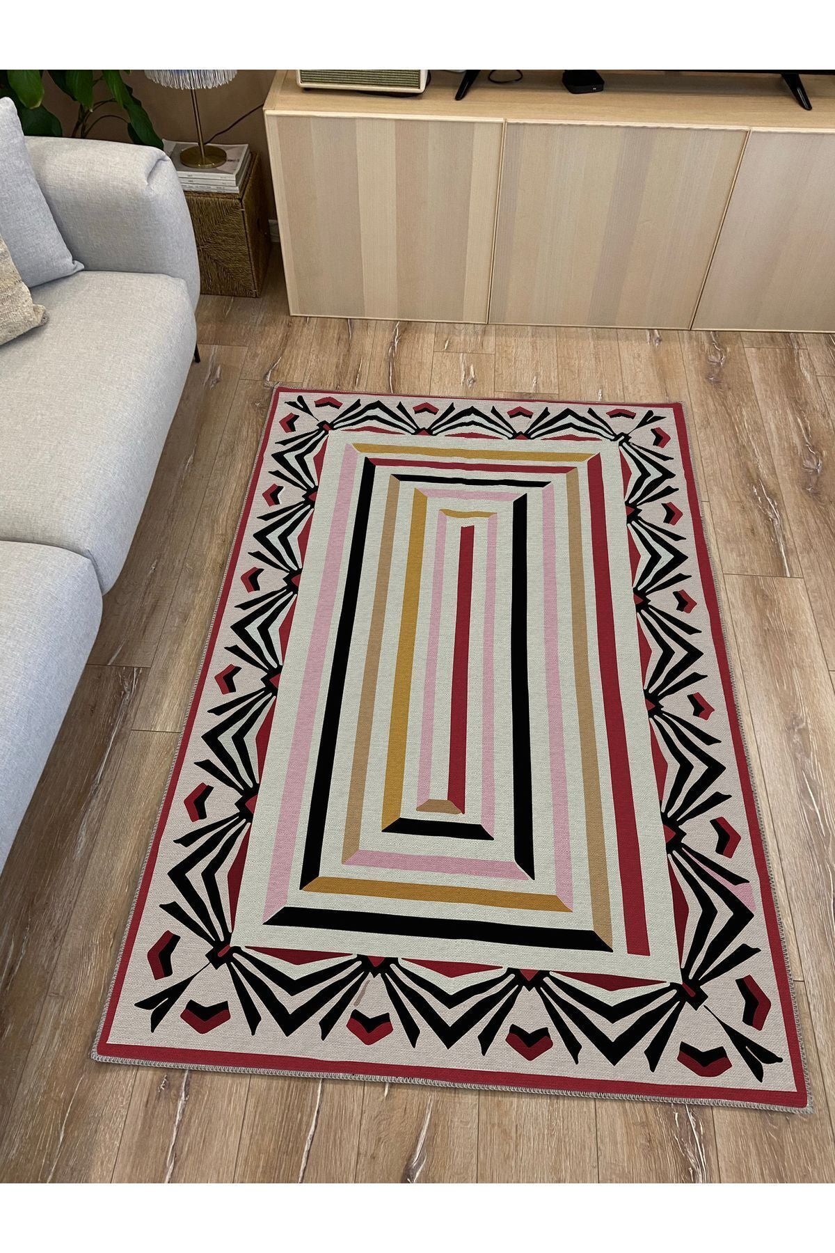 Halı Vagonu 47 Modern Stil Renkli Iskandinav Halı Ve Kilim Salon Halısı Yıkanabilen Dekoratif Halı