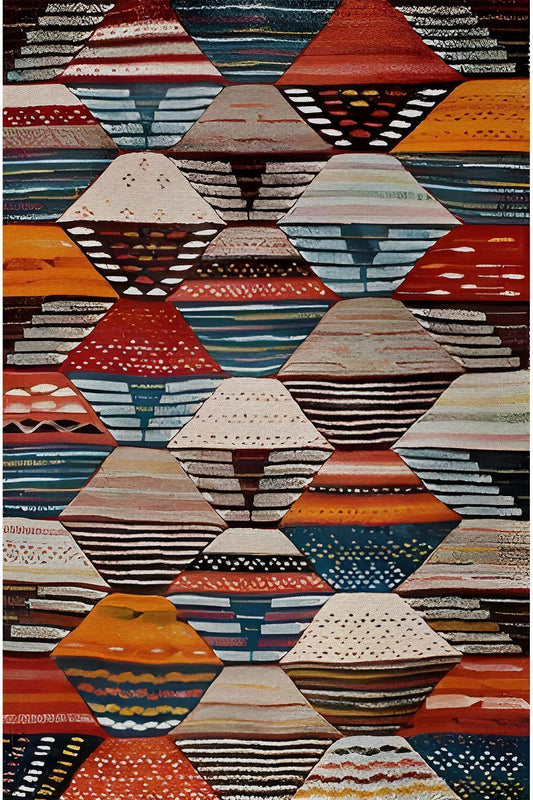 Halı Vagonu 72 Fuşya Tonlarında Dekoratif Salon Halısı Halı Saçaklı Yıkanabilen Halı