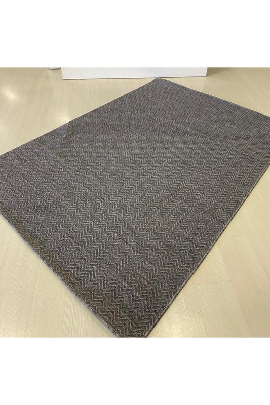 Halı Vagonu Kathmandu 6045 Gri Nepal Sisal Dokuma Halı