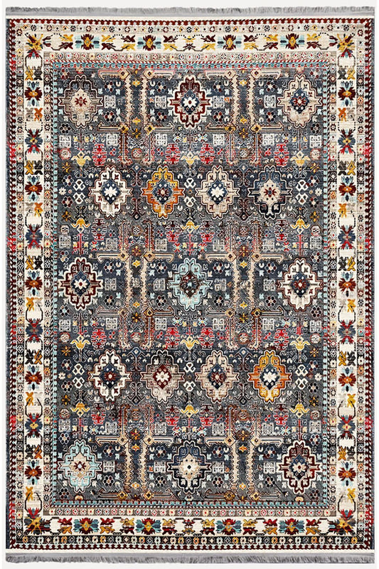 Mars Serisi Eskitme Desen Kaymaz Taban Şönil Halı