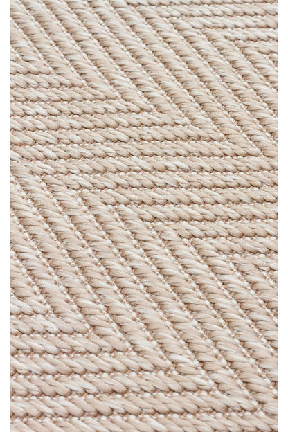 MONO MNO 02 BEIGE  Hav Toz Vermez Kaymaz Tabanlı Sisal Halı