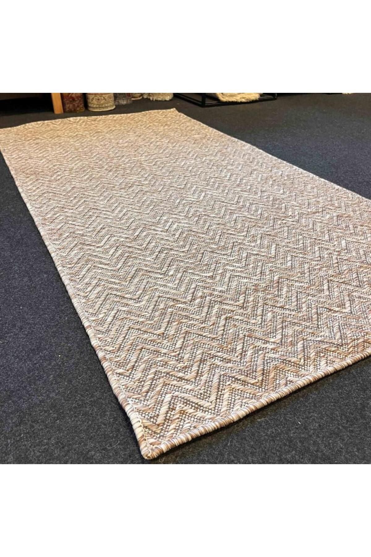 Halı Vagonu Kathmandu 6042 Bej Nepal Sisal Dokuma Halı